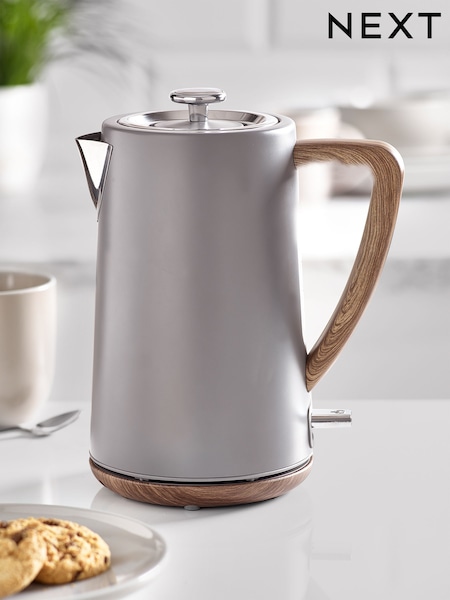 Grey Bronx Wood Effect Kettle (A27492) | €59