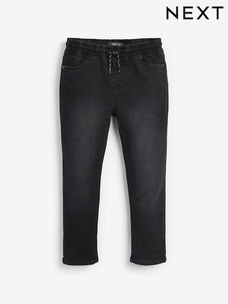 Black Regular Fit Stretch Elasticated Waist Jeans (3-16yrs) (A27845) | €20 - €28