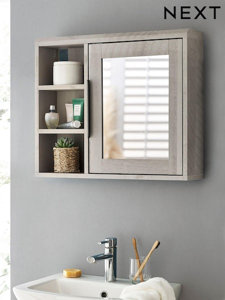 Grey Bronx Grey Mirrored Wall Cabinet (A31559) | BGN 278
