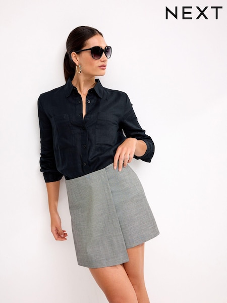 Black/White Tailored Check Skort (A32141) | €13