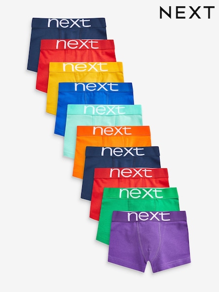 Multicolour Trunks 10 Pack (2-16yrs) (A32600) | AED95 - AED114