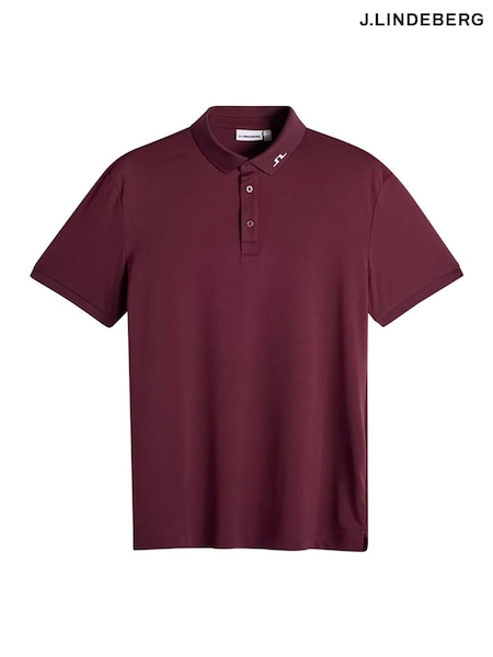Sarkans - Regular J.lindeberg Print Golf Polo Shirt