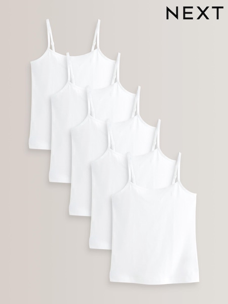 Weiß - Elastic Strappy Cami Vest (1.5-16yrs) (A33434) | 12 € - 18 €