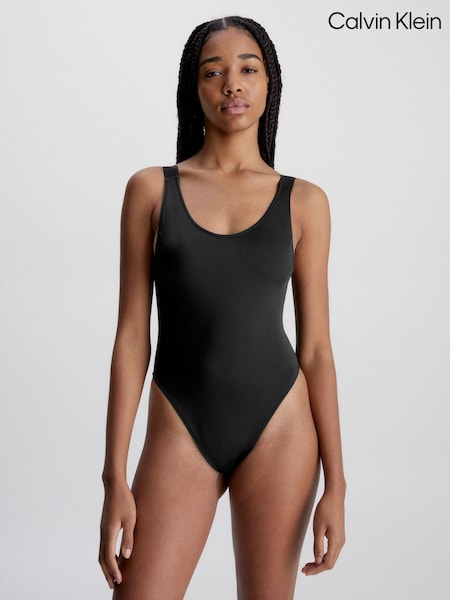 Calvin Klein Black One Piece Swimsuit (A33505) | LEI 286