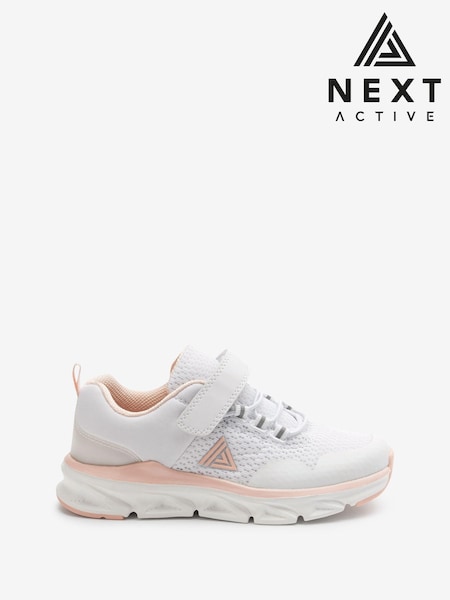 Weiß, pink: - Elastic Lace-Up Runner Trainers (A34134) | 12 € - 16 €