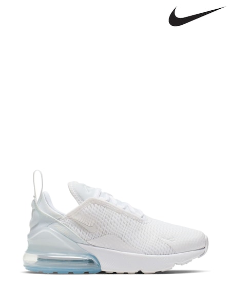 Alb/Albastru - Pantofi sport pentru juniori Nike Air Max 270 (A35872) | 559 LEI