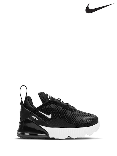 Nike Black & White Infant Air Max 270 Trainers (A35876) | kr857