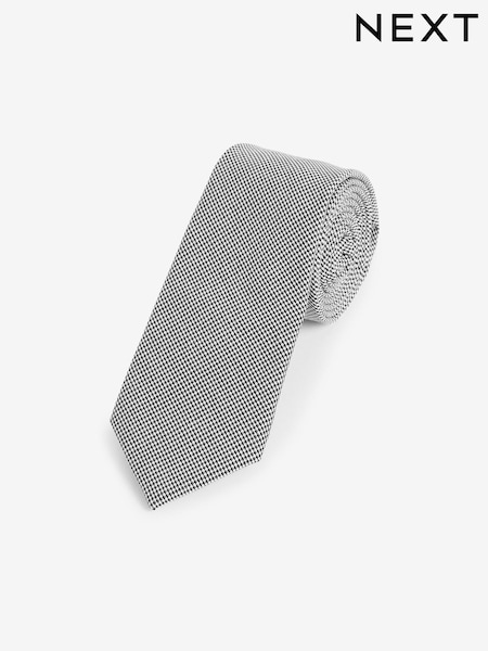Charcoal Grey Twill Heritage Plain Tie (A37680) | €7.50