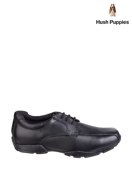 Hush Puppies Black Vincente Senior School Shoes (A38489) | €85