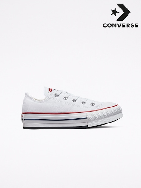 Converse White Eva Lift Chuck Ox Junior Trainers (A39532) | R$ 445