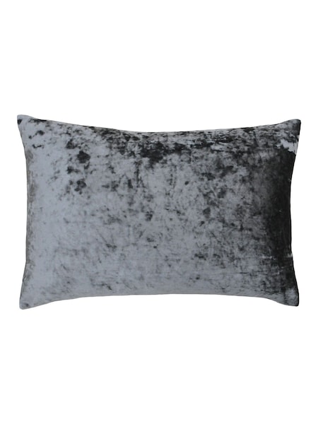 Riva Paoletti Pewter Grey 40 x 60cm Verona Crushed Velvet Cushion (A40556) | €24