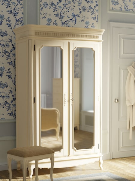 Laura Ashley Ivory Provencale Double Mirrored Wardrobe (A40744) | €2,501.50