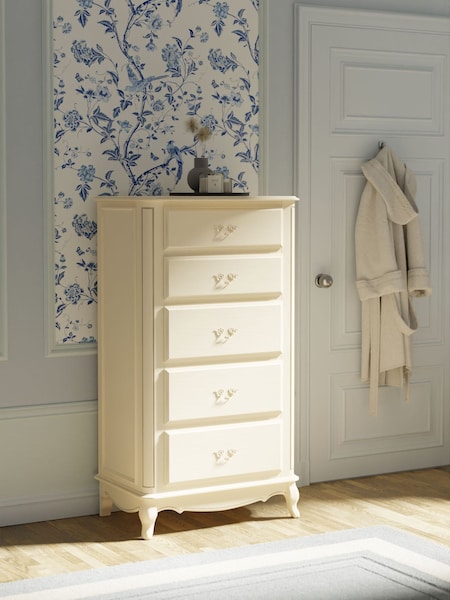Laura Ashley Ivory Provencale 5 Drawer Tall Chest (A40747) | €1,449