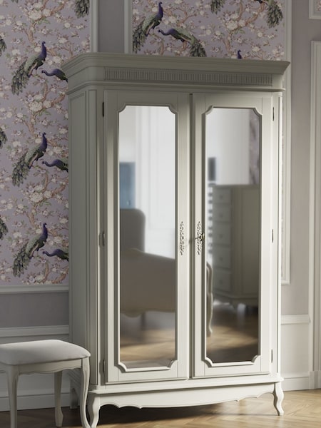 Laura Ashley Dove Grey Provencale Double Mirrored Wardrobe (A40767) | €2,520