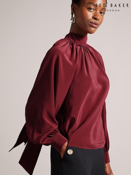 Ted Baker Robbiey Red Pussybow Blouse (A43499) | €108