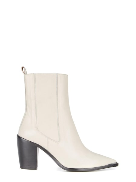 Mint Velvet Cream Sydney Cowboy Boots (A43514) | €89