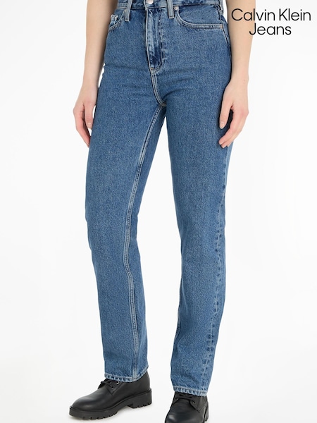 Calvin Klein Jeans Blue High Rise Straight Jeans (A43534) | €35