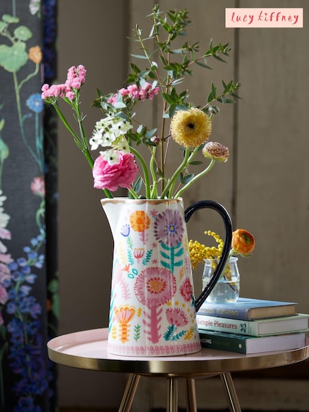 Lucy Tiffney Floral Floral Ceramic Vase Jug (A43581) | AED175