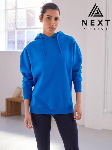 Cobalt Blue Active Longline Overhead Hoodie (A43745) | €19