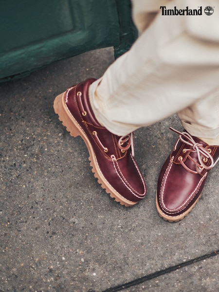 Timberland Brown 3 Eye Lug Boat Shoes (A43788) | €239