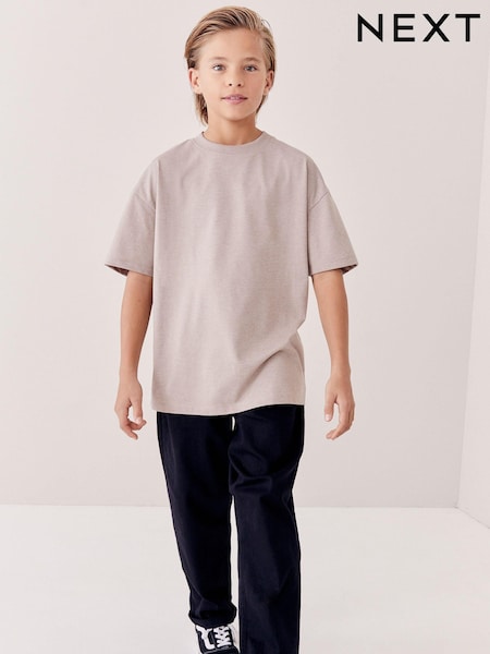 Brown Natural Relaxed Fit Short Sleeve T-Shirt (3-16yrs) (A43797) | €4 - €8