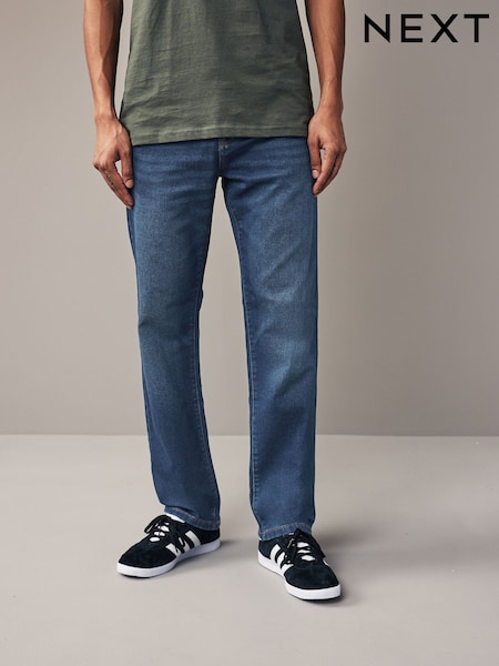 Blue Straight Fit Comfort Stretch Jeans (A45972) | €34
