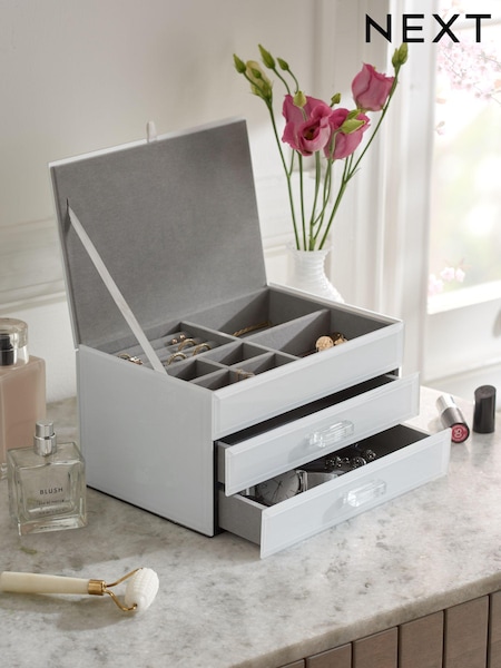 White Sloane Jewellery Box (A47084) | €47
