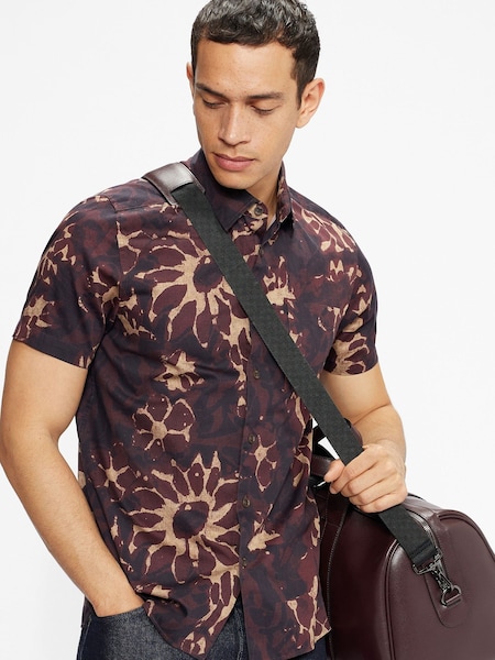 Ted Baker Red Fidick Saffiano Leather Holdall (A47288) | €140
