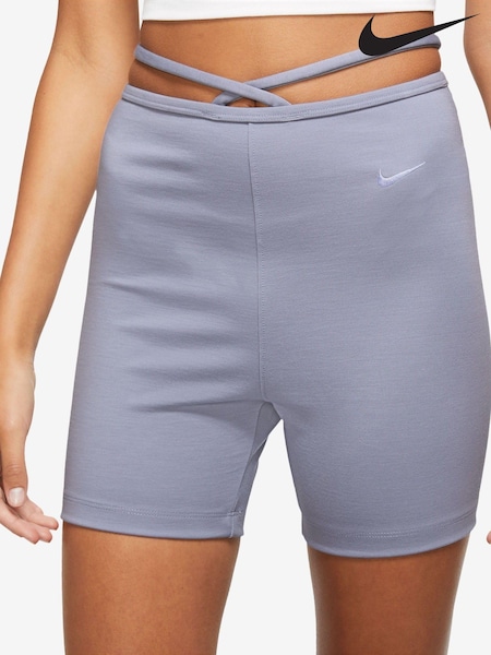 Nike Grey/Blue Modern High-Rise Bike Shorts (A47800) | €21.50