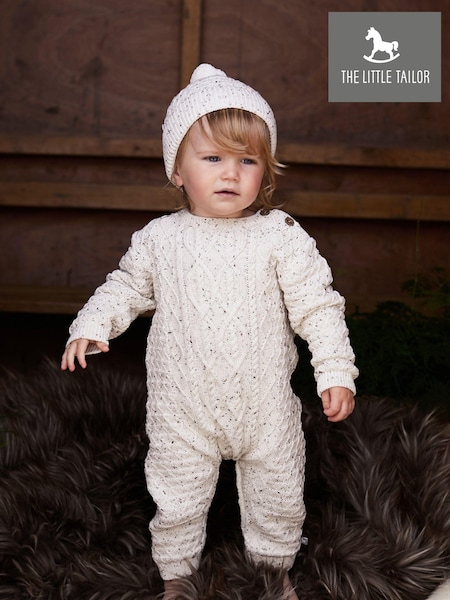 The Little Tailor Cable Knit 100% Cotton Romper And Hat Baby Gift Set (A48122) | 2,884 UAH