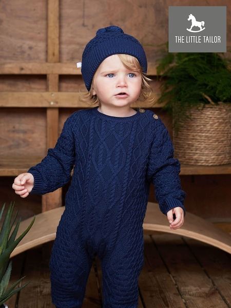 The Little Tailor Cable Knit 100% Cotton Romper And Hat Baby Gift Set (A48123) | 2,884 UAH