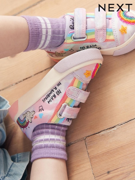 Arc-en-ciel lilas - Embellish Touch Fasten Strap Trainers (A48411) | € 5 - € 6