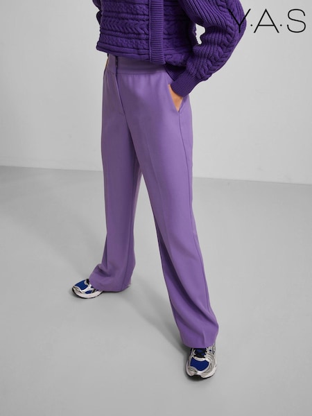Y.A.S Purple Nellie Slim Suit Trousers (A49307) | €37