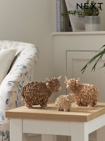 Brown Hamish the Highland Set of 3 Cow (A49430) | €35