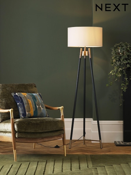Black Hudson Floor Lamp (A50312) | €212