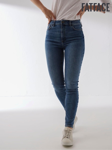 FatFace Blue Harlow High Waist Skinny Jeans (A50409) | €31