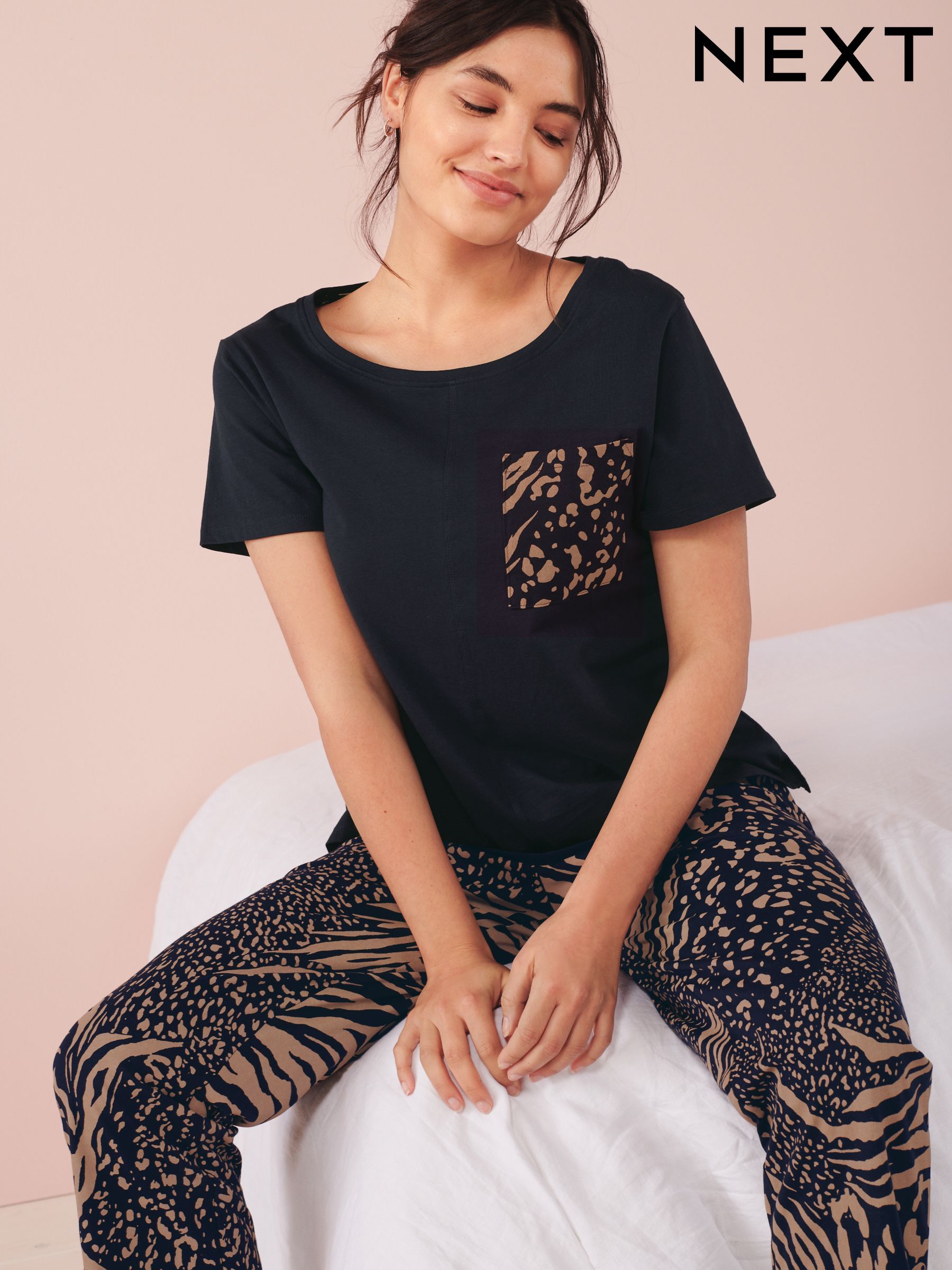 Women s Animal Leopard Print Pyjamas Next UAE