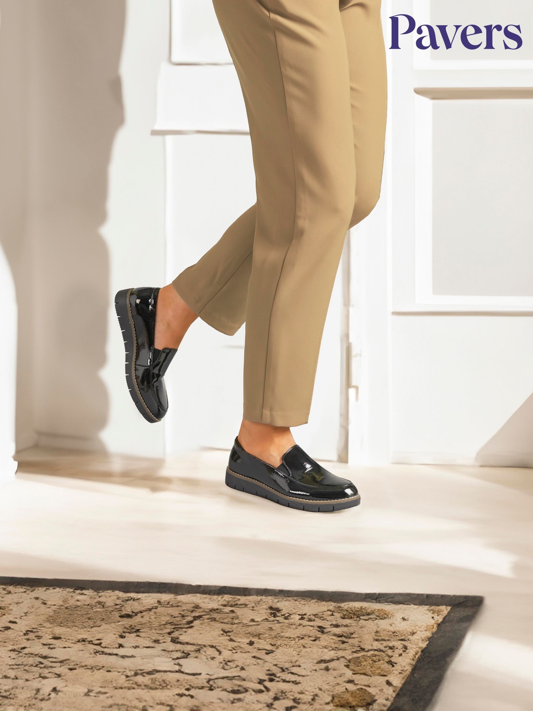 Pavers Black Workwear Shoes Next Luxembourg