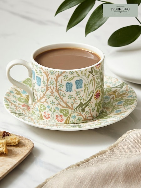 Morris & Co. by Spode Green Blackthorn Teacup and Saucer (A56557) | €37