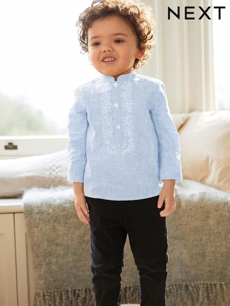 Синий - Embroidered Boys Kurta (3mths-7yrs) (A56700) | €10 - €11
