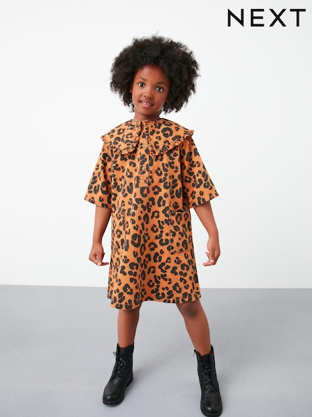 Animal Printed Collar Dress (3-16yrs) (A56728) | €12 - €16