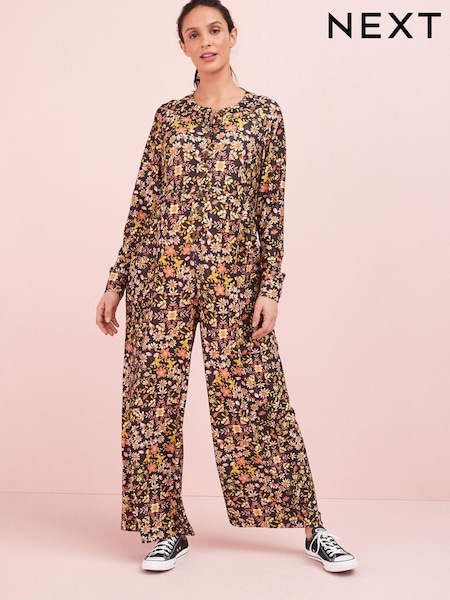 Florales Muster - Maternity Button Down Jumpsuit (A57706) | 14 €