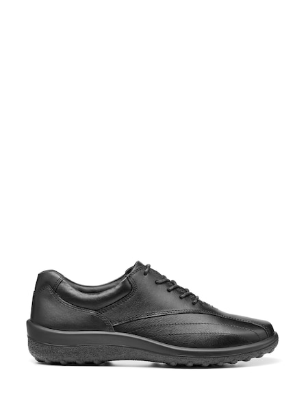 Hotter Black Wide Fit Tone II Lace-Up Shoes (A58673) | €136
