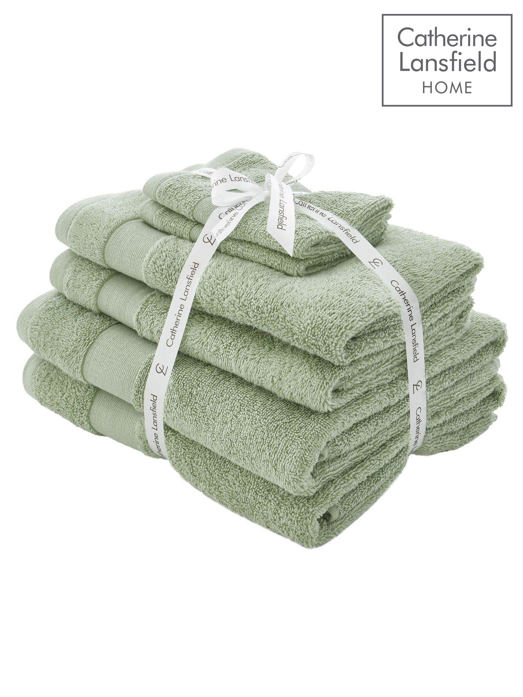Towel Bales Green Plain Homeware Bathroom Next Luxembourg