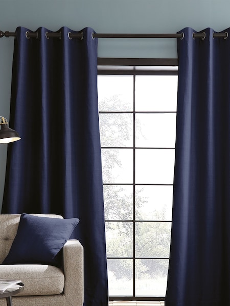 Catherine Lansfield Blue 100% Cotton Curtains (A58921) | €43 - €115