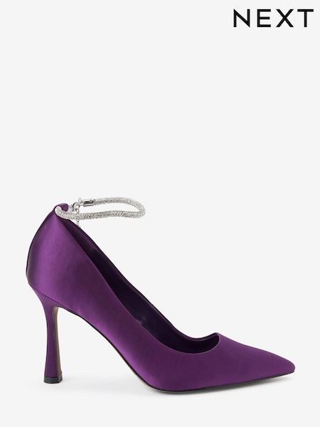 Пурпурный - Forever Comfort® Jewel Ankle Strap Court Shoes (A59108) | €20