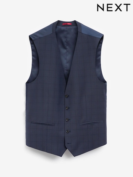 Яркий - Wool Blend Motionflex Check Waistcoat (A61513) | €16