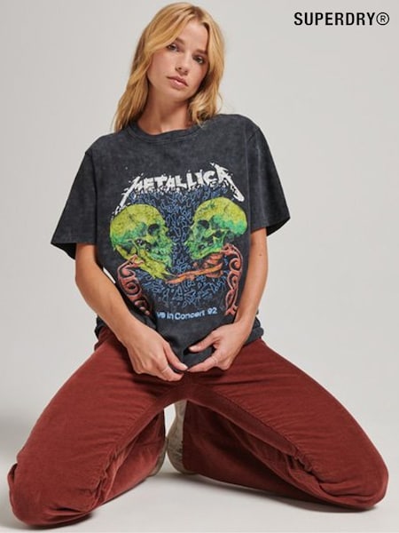 Superdry Black Grey Metallica Limited Edition T-Shirt (A61585) | €44
