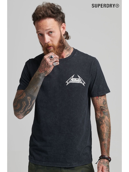 Superdry Black Metallica Limited Edition T-Shirt (A61595) | €53