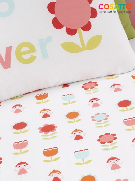 Cosatto Red Kids Fairy Garden 100% Cotton Fitted Sheet (A62407) | AED60 - AED102